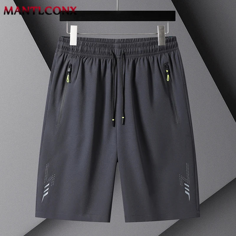 Short de Sport d'été pour hommes, vêtements de Sport Cool, Shorts de course, bas décontracté, Fitness, entraînement, Jogging, pantalons courts pour hommes, noir et gris