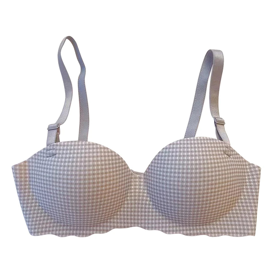Soutien-gorge Push Up sans couture pour femmes, Style Preppy, sous-vêtements Sexy, confortable, respirant, débardeur, bretelles amovibles, été