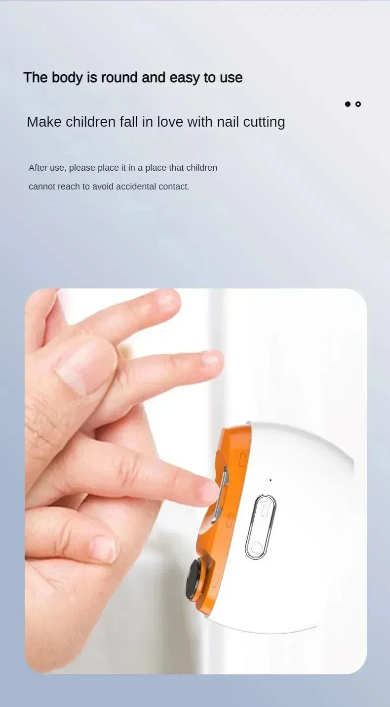 XIAOMI MIJIA 2in1 coupe-ongles électrique intelligent automatique poli armure garniture coupe-ongles adapté coupe-ongles pour les enfants