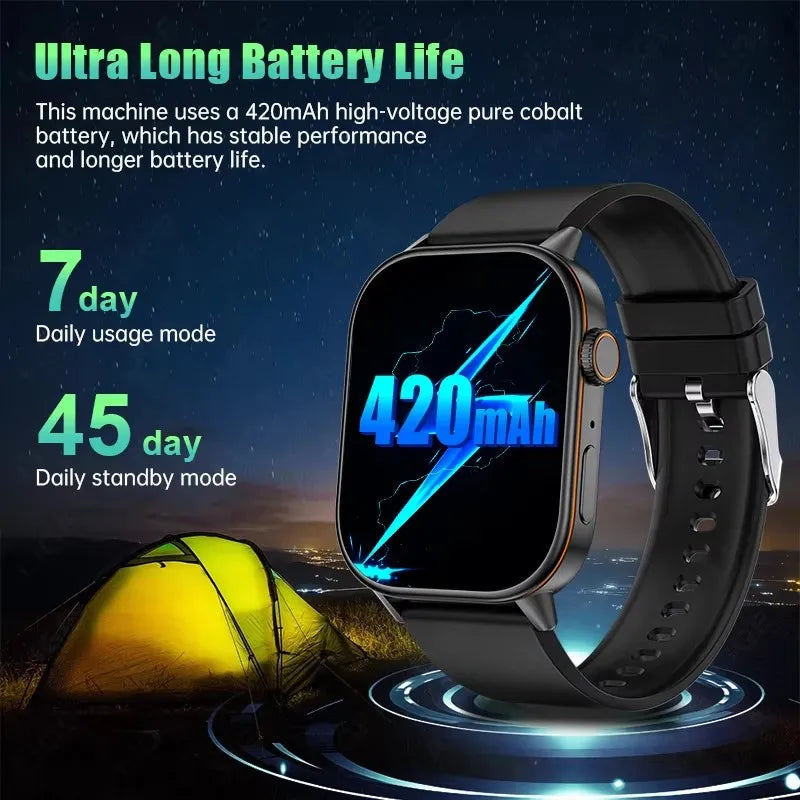 Nouvelle montre intelligente pour hommes et femmes HD AMOLED écran fréquence cardiaque Bluetooth appel GPS suivi IP67 étanche sport montre intelligente