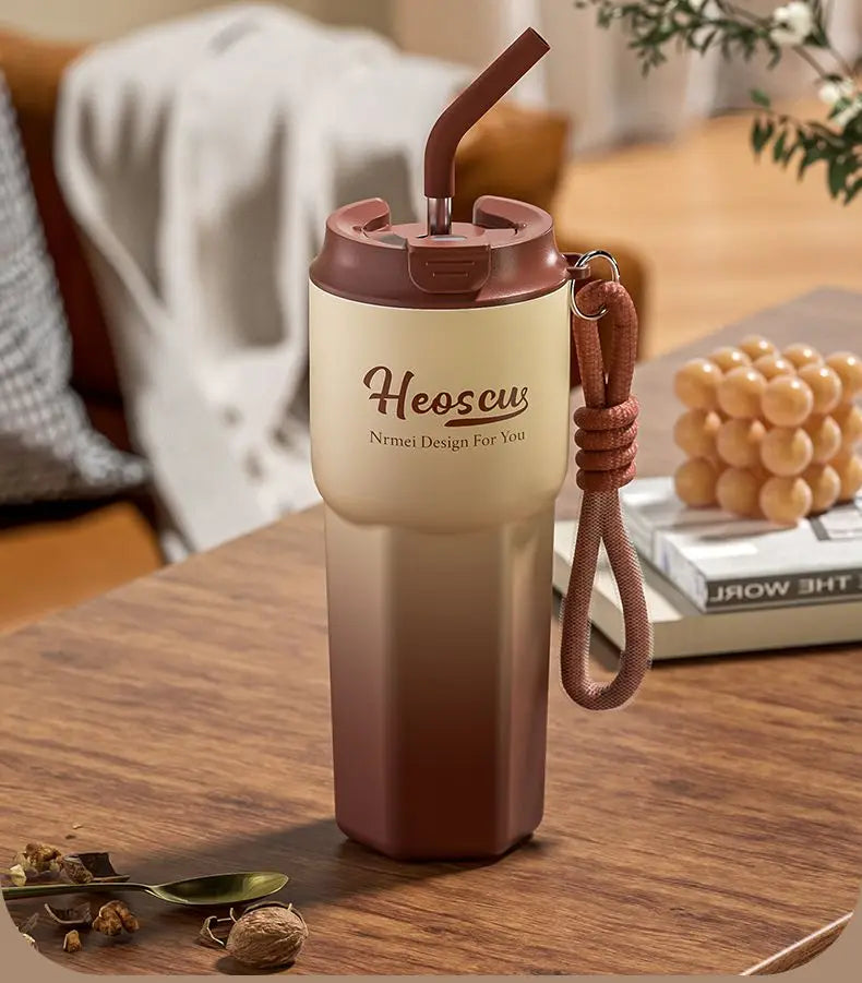 NRMEI-Tasse isotherme en céramique pour étudiants, tasse à thé au lait, tasse à eau de bureau, haute beauté, hommes et femmes