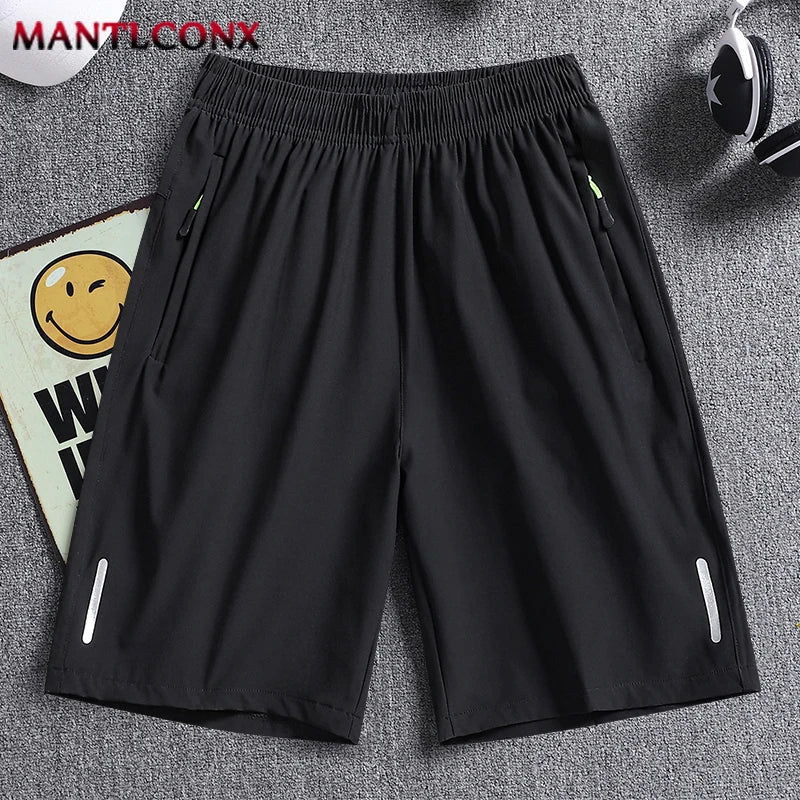 Short de Sport d'été pour hommes, vêtements de Sport Cool, Shorts de course, bas décontracté, Fitness, entraînement, Jogging, pantalons courts pour hommes, noir et gris