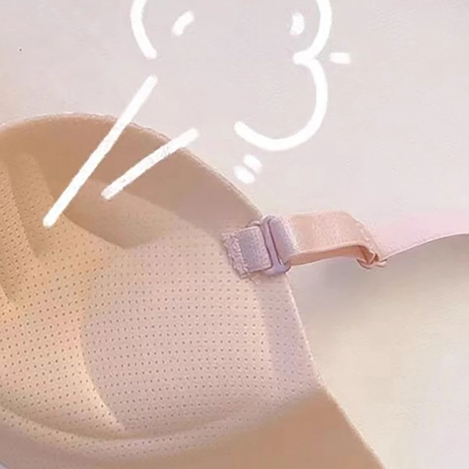 Soutien-gorge Push Up sans couture pour femmes, Style Preppy, sous-vêtements Sexy, confortable, respirant, débardeur, bretelles amovibles, été