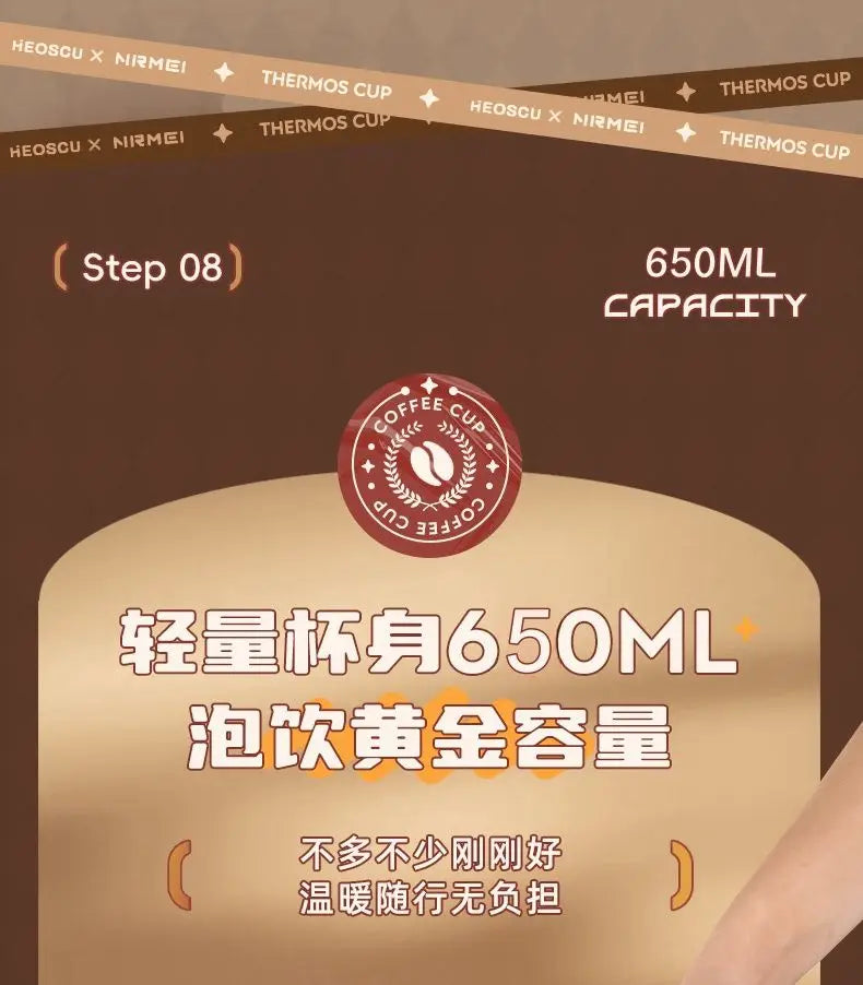 NRMEI-Tasse isotherme en céramique pour étudiants, tasse à thé au lait, tasse à eau de bureau, haute beauté, hommes et femmes