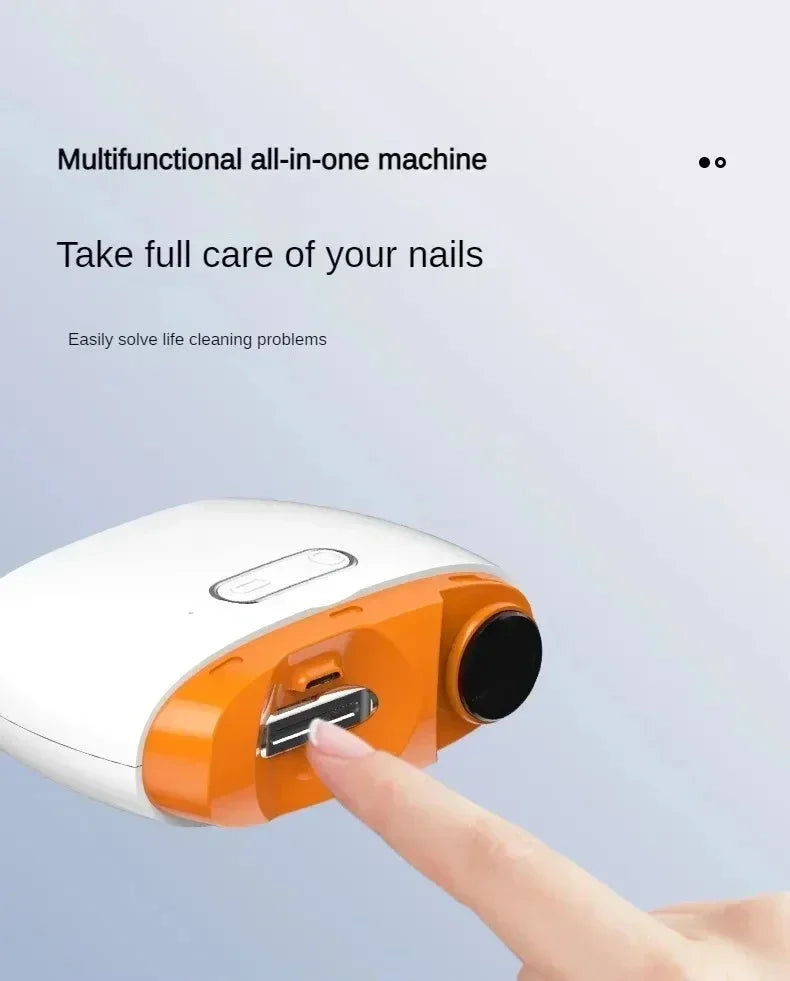 XIAOMI MIJIA 2in1 coupe-ongles électrique intelligent automatique poli armure garniture coupe-ongles adapté coupe-ongles pour les enfants