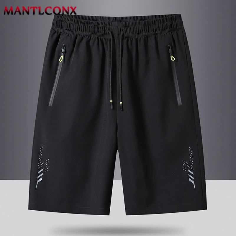 Short de Sport d'été pour hommes, vêtements de Sport Cool, Shorts de course, bas décontracté, Fitness, entraînement, Jogging, pantalons courts pour hommes, noir et gris
