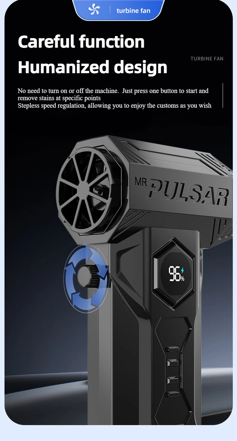 Xiaomi X11ProMAX Turbo Jet ventilateur 990000 tr/min puissant ventilateur d'air moteur sans brosse Turbo ventilateur vent Speed75 m/s 10000 mAh brise forte