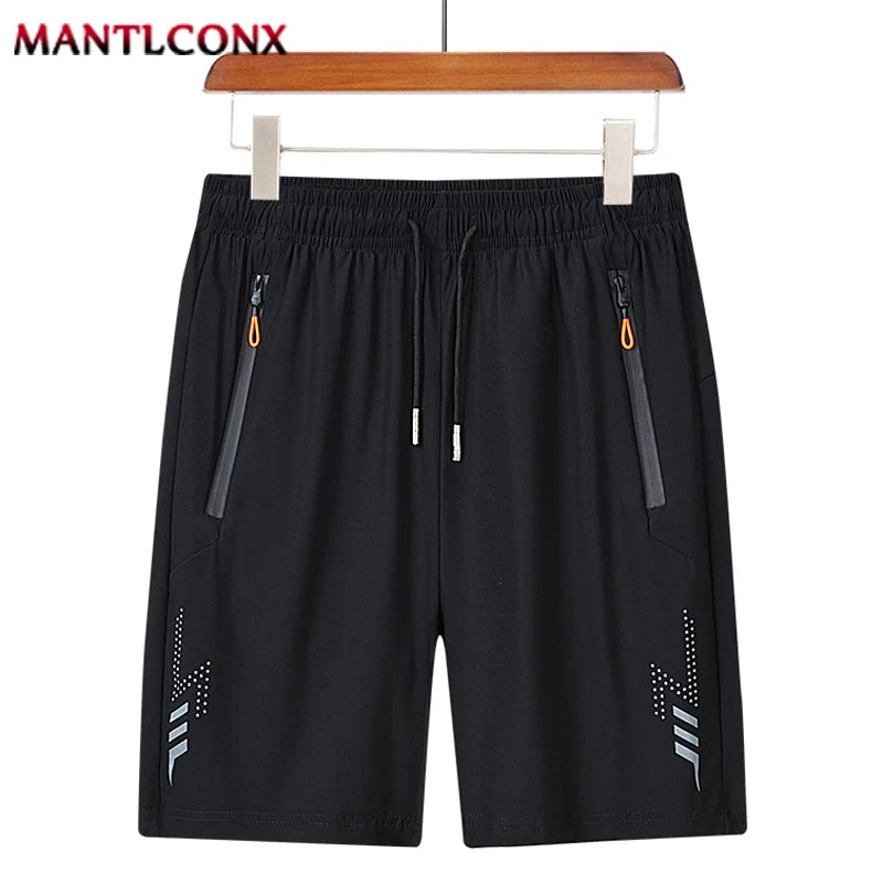 Short de Sport d'été pour hommes, vêtements de Sport Cool, Shorts de course, bas décontracté, Fitness, entraînement, Jogging, pantalons courts pour hommes, noir et gris