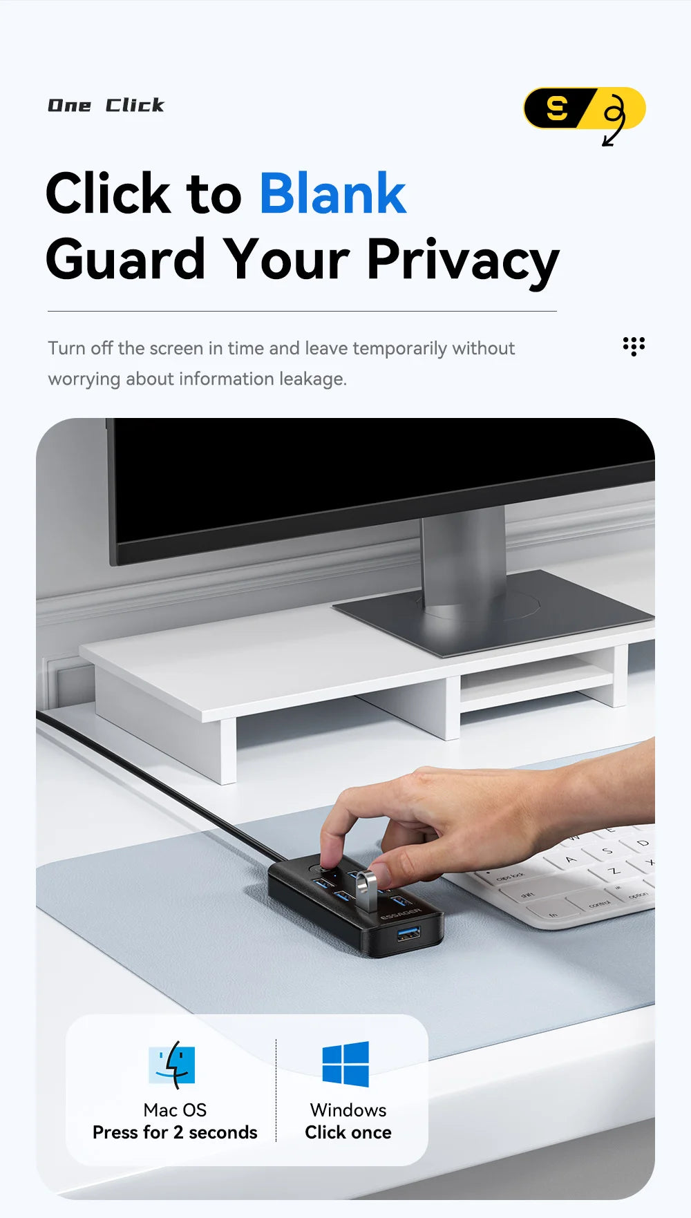 Essager 7 Ports USB HUB 3.0 haute vitesse Multi USB 3.0 répartiteur Type c USB 2.0 extenseur adaptateur secteur pour ordinateur PC