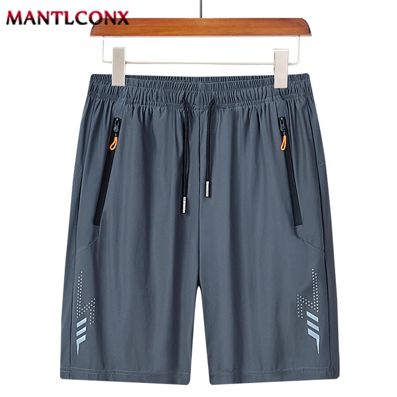 Short de Sport d'été pour hommes, vêtements de Sport Cool, Shorts de course, bas décontracté, Fitness, entraînement, Jogging, pantalons courts pour hommes, noir et gris