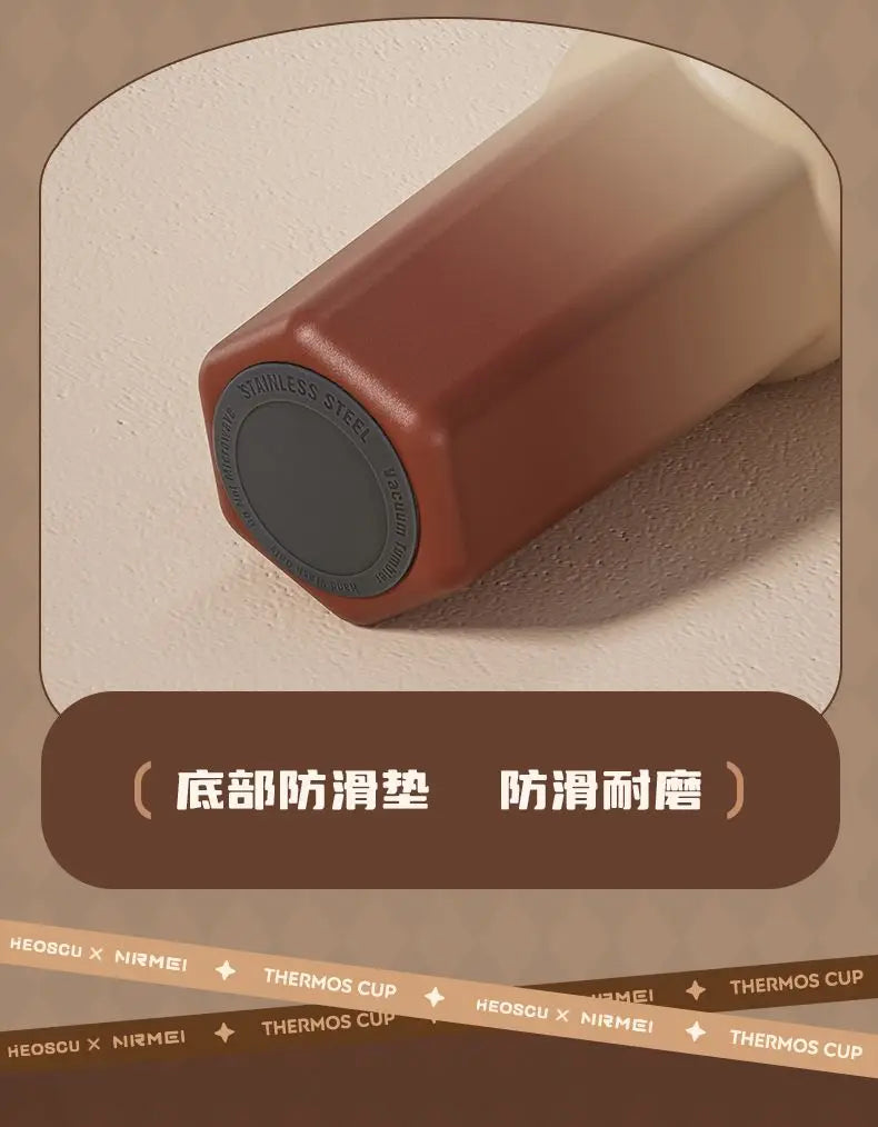 NRMEI-Tasse isotherme en céramique pour étudiants, tasse à thé au lait, tasse à eau de bureau, haute beauté, hommes et femmes