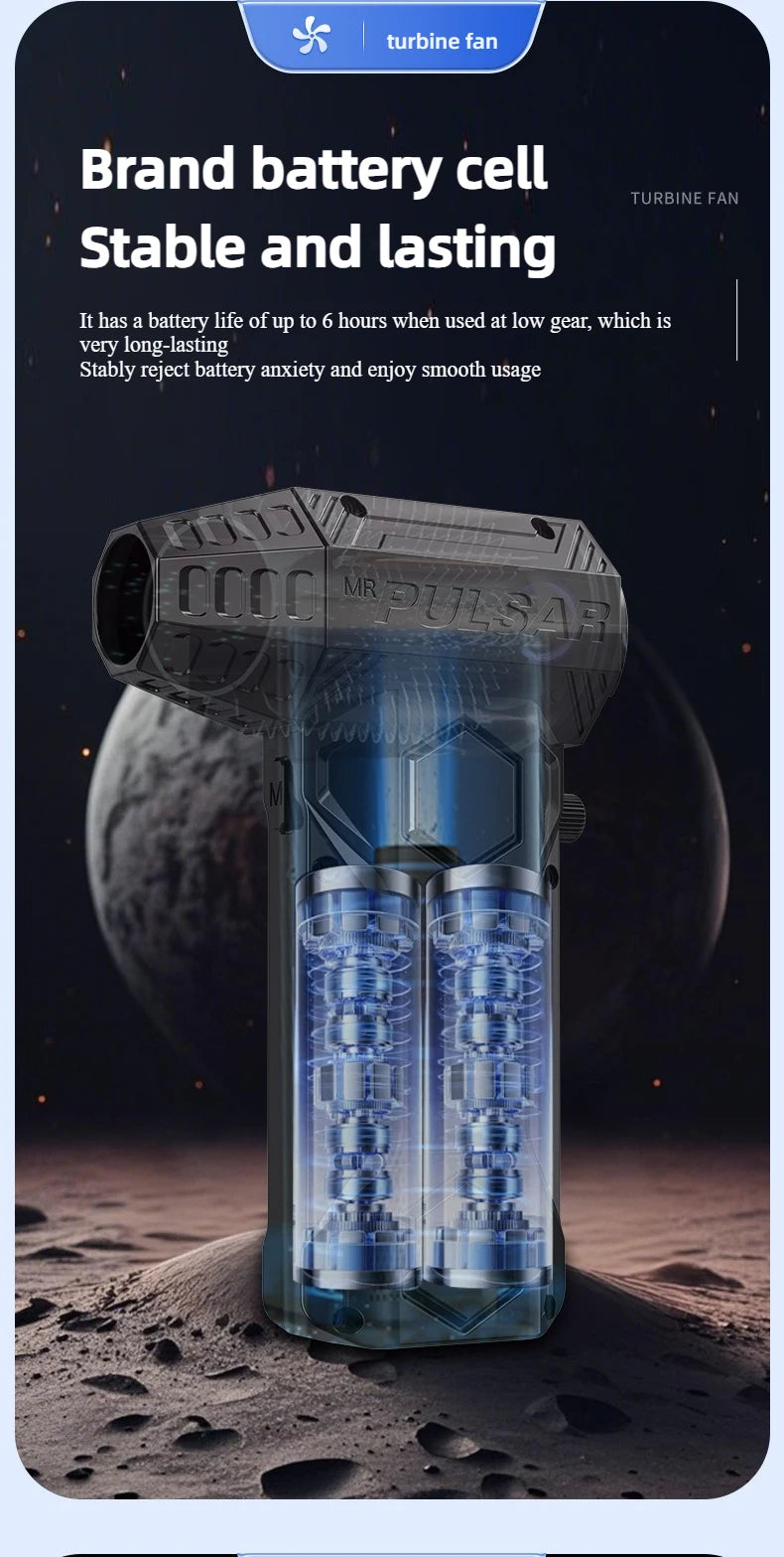 Xiaomi X11ProMAX Turbo Jet ventilateur 990000 tr/min puissant ventilateur d'air moteur sans brosse Turbo ventilateur vent Speed75 m/s 10000 mAh brise forte