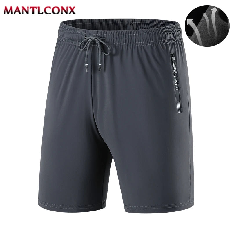 Short de Sport d'été pour hommes, vêtements de Sport Cool, Shorts de course, bas décontracté, Fitness, entraînement, Jogging, pantalons courts pour hommes, noir et gris