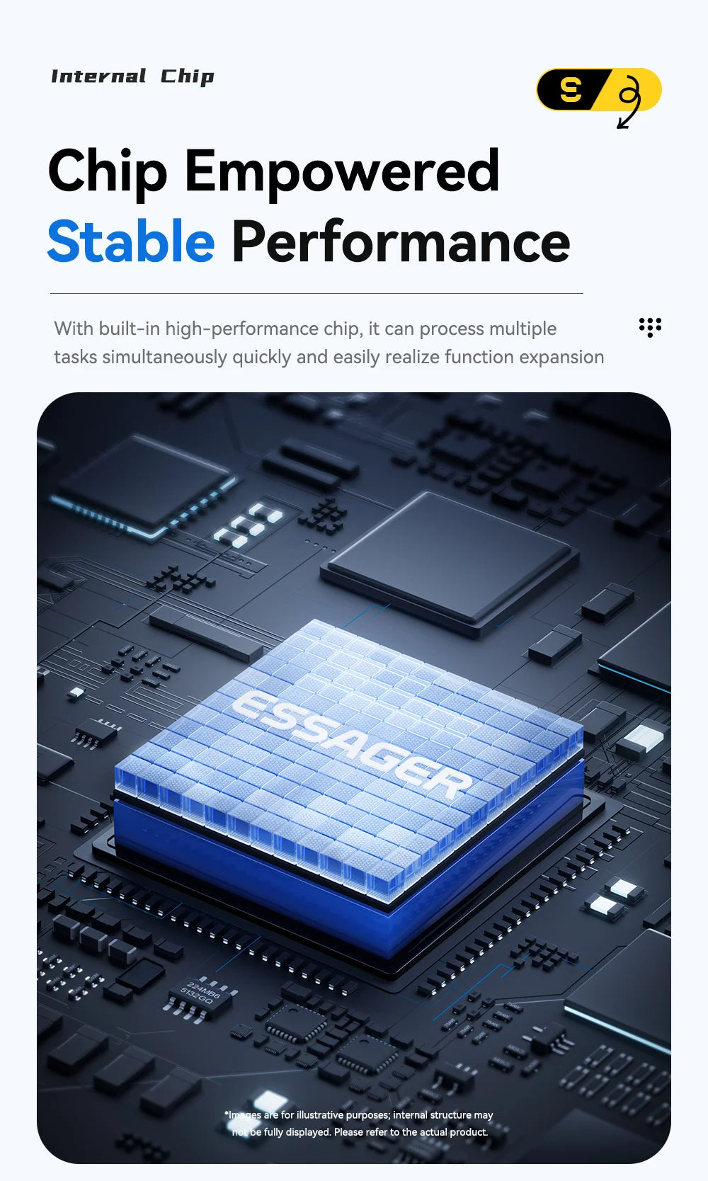 Essager 7 Ports USB HUB 3.0 haute vitesse Multi USB 3.0 répartiteur Type c USB 2.0 extenseur adaptateur secteur pour ordinateur PC