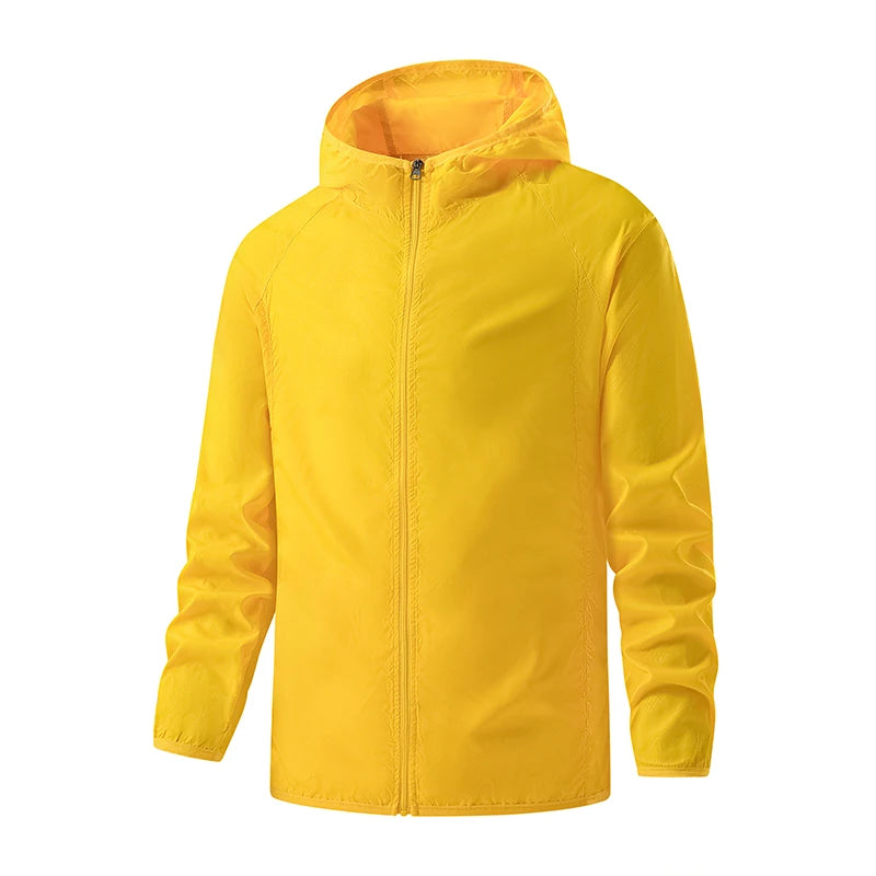 JNLN-Vestes de randonnée imperméables unisexes, coupe-vent de protection solaire, manteau de pluie extérieur, vêtements portables, camping et escalade, hommes et femmes