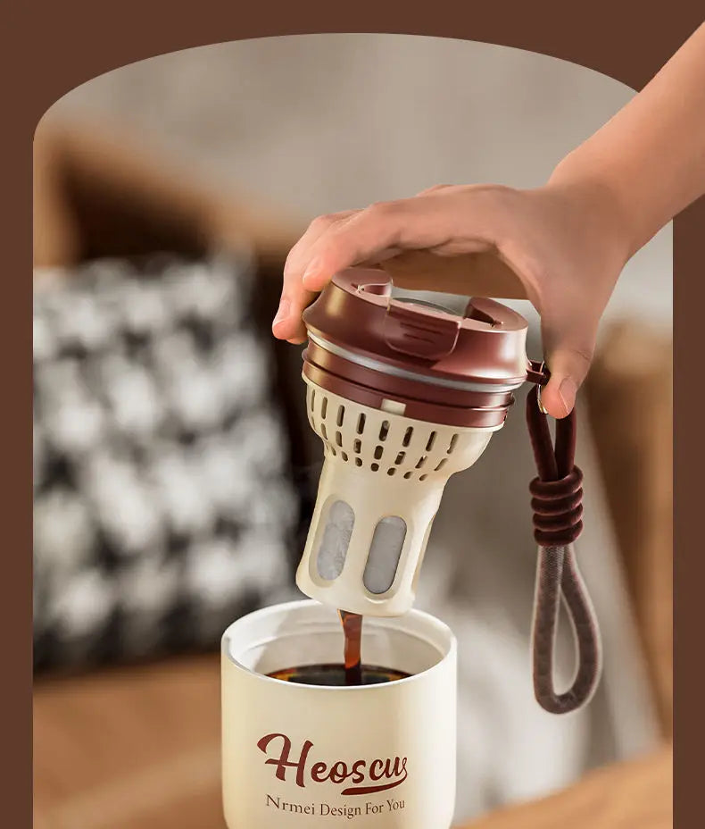 NRMEI-Tasse isotherme en céramique pour étudiants, tasse à thé au lait, tasse à eau de bureau, haute beauté, hommes et femmes