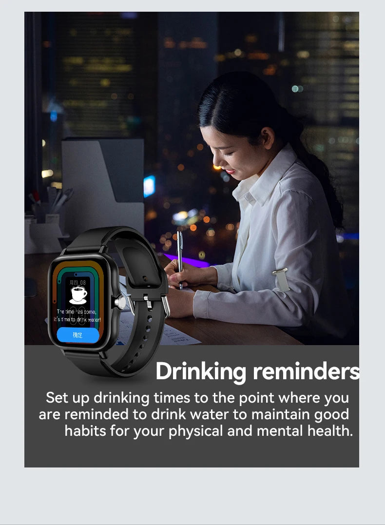 LAXASFIT 2025 nouvelle montre intelligente Bluetooth parler plein écran tactile moniteur de fréquence cardiaque sport Fitness montre intelligente hommes femmes cadeau