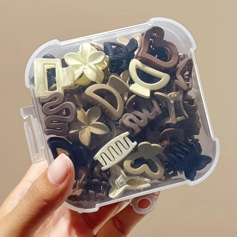 5/10/20/30 pièces de petits clips mixtes beiges, accessoires mignons pour filles, parfaits pour un usage quotidien, des Occasions spéciales ou des cadeaux de voyage