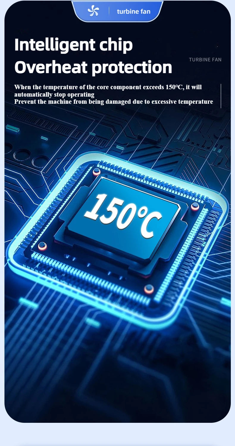 Xiaomi X11ProMAX Turbo Jet ventilateur 990000 tr/min puissant ventilateur d'air moteur sans brosse Turbo ventilateur vent Speed75 m/s 10000 mAh brise forte