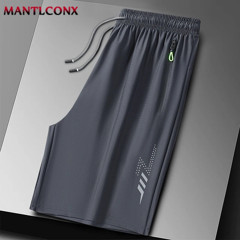 Short de Sport d'été pour hommes, vêtements de Sport Cool, Shorts de course, bas décontracté, Fitness, entraînement, Jogging, pantalons courts pour hommes, noir et gris