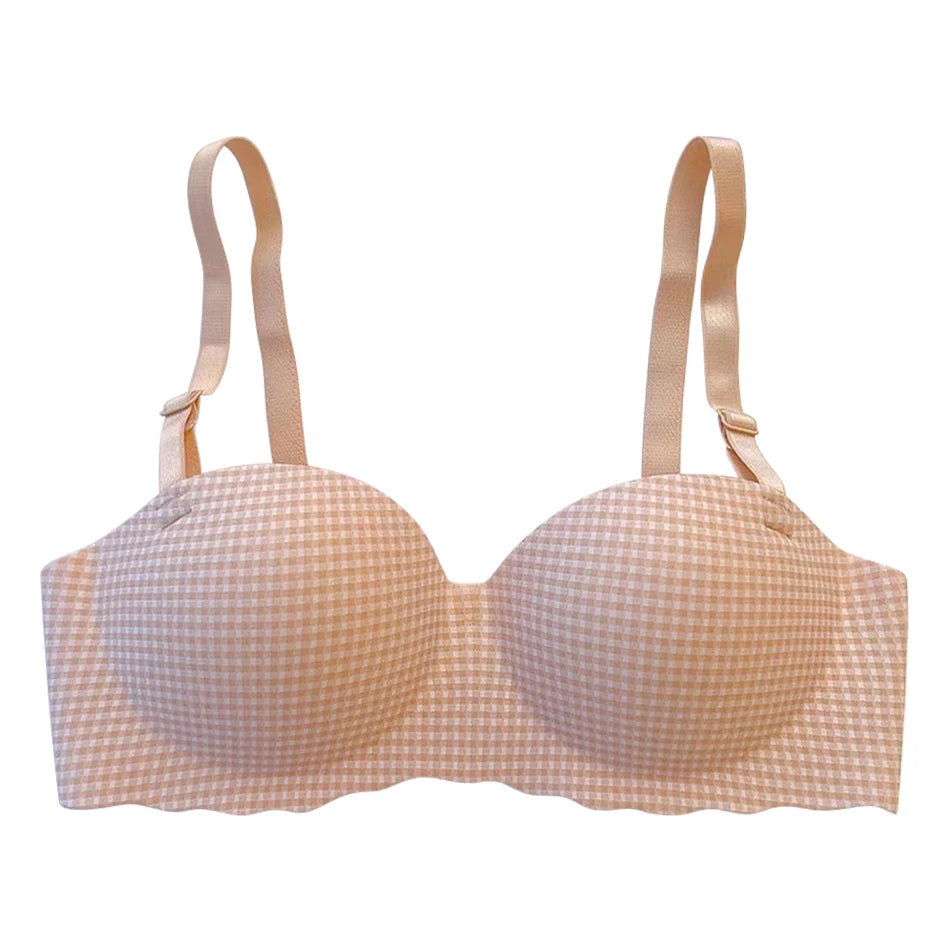 Soutien-gorge Push Up sans couture pour femmes, Style Preppy, sous-vêtements Sexy, confortable, respirant, débardeur, bretelles amovibles, été