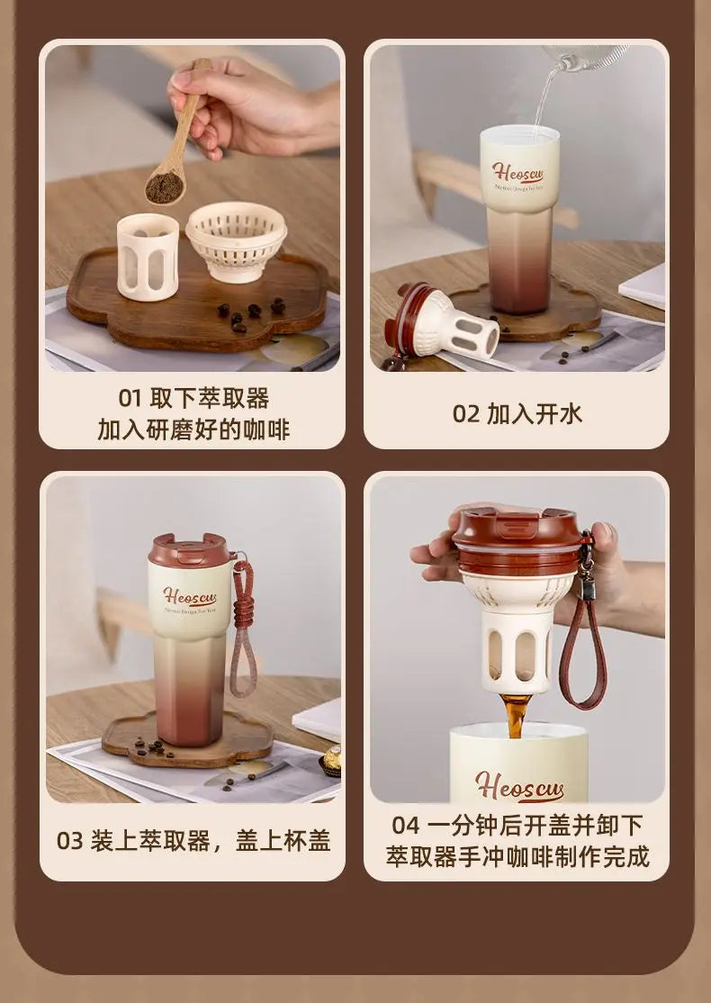 NRMEI-Tasse isotherme en céramique pour étudiants, tasse à thé au lait, tasse à eau de bureau, haute beauté, hommes et femmes