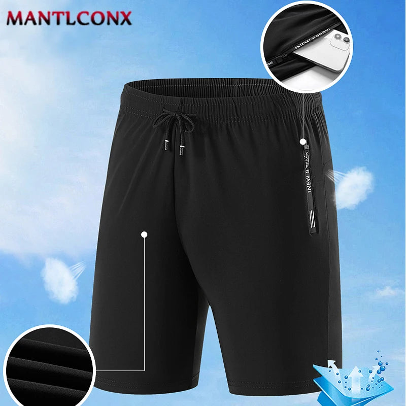 Short de Sport d'été pour hommes, vêtements de Sport Cool, Shorts de course, bas décontracté, Fitness, entraînement, Jogging, pantalons courts pour hommes, noir et gris