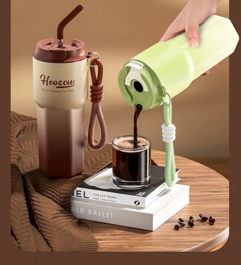 NRMEI-Tasse isotherme en céramique pour étudiants, tasse à thé au lait, tasse à eau de bureau, haute beauté, hommes et femmes