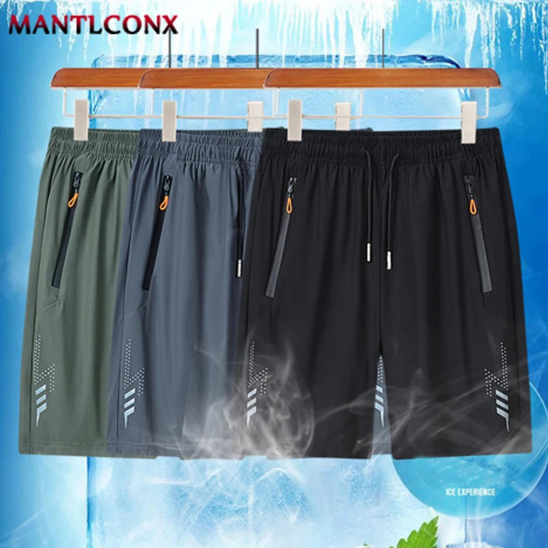 Short de Sport d'été pour hommes, vêtements de Sport Cool, Shorts de course, bas décontracté, Fitness, entraînement, Jogging, pantalons courts pour hommes, noir et gris