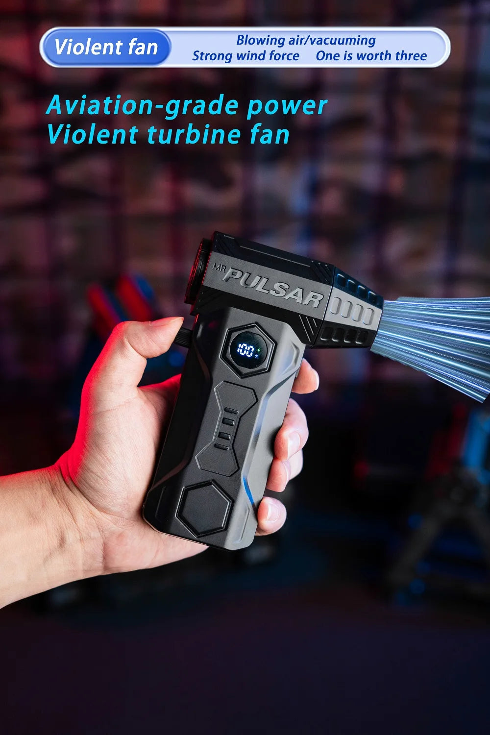 Xiaomi X11ProMAX Turbo Jet ventilateur 990000 tr/min puissant ventilateur d'air moteur sans brosse Turbo ventilateur vent Speed75 m/s 10000 mAh brise forte