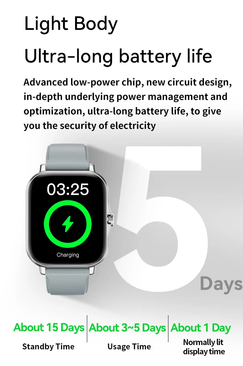 LAXASFIT 2025 nouvelle montre intelligente Bluetooth parler plein écran tactile moniteur de fréquence cardiaque sport Fitness montre intelligente hommes femmes cadeau