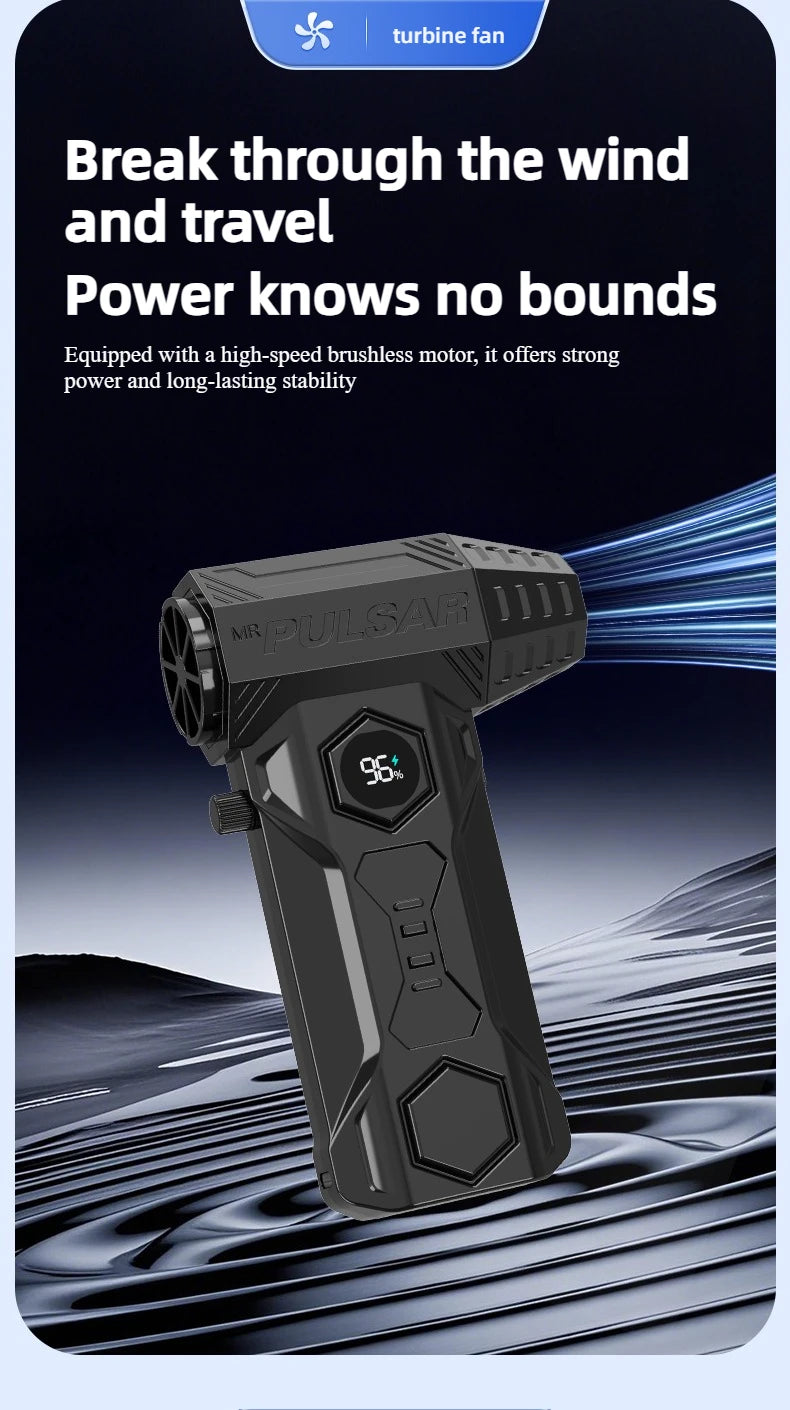 Xiaomi X11ProMAX Turbo Jet ventilateur 990000 tr/min puissant ventilateur d'air moteur sans brosse Turbo ventilateur vent Speed75 m/s 10000 mAh brise forte