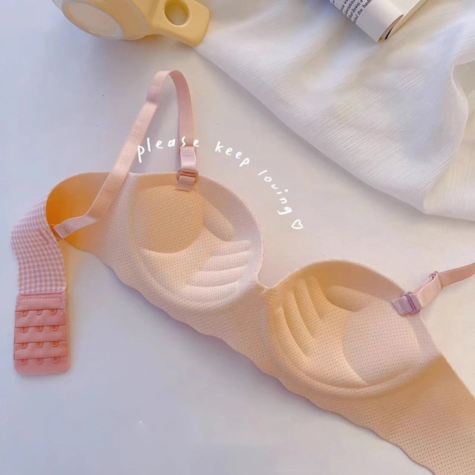 Soutien-gorge Push Up sans couture pour femmes, Style Preppy, sous-vêtements Sexy, confortable, respirant, débardeur, bretelles amovibles, été
